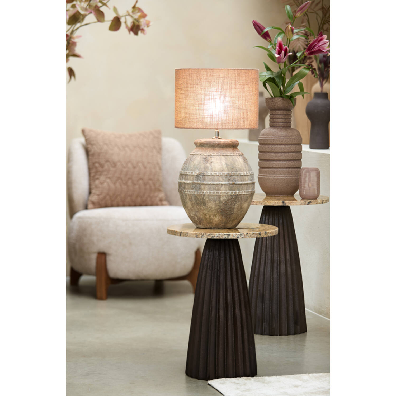 Shade cylinder 30-30-21 cm AIKO brown (2230797), Light & Living ...